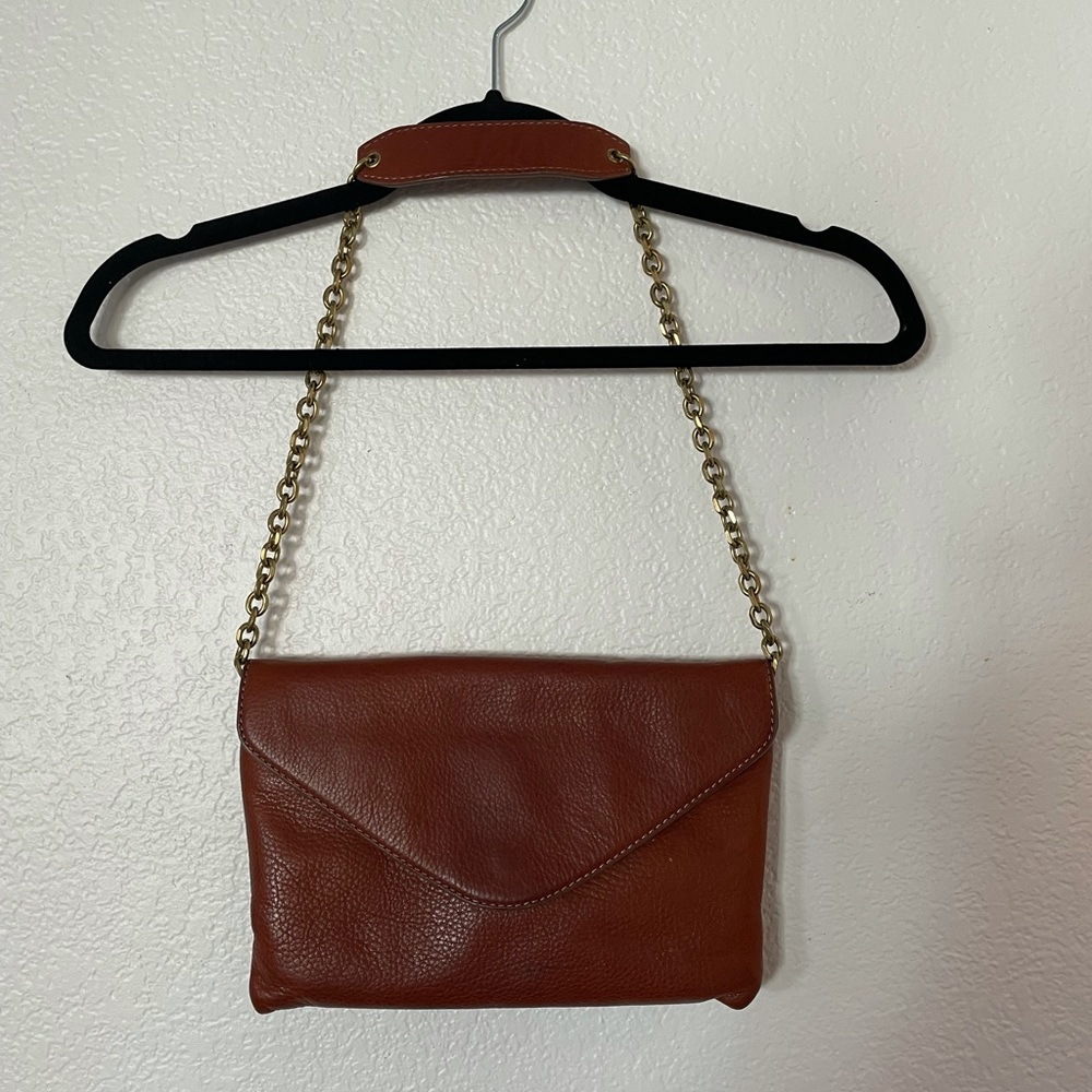 Leather JCrew Clutch